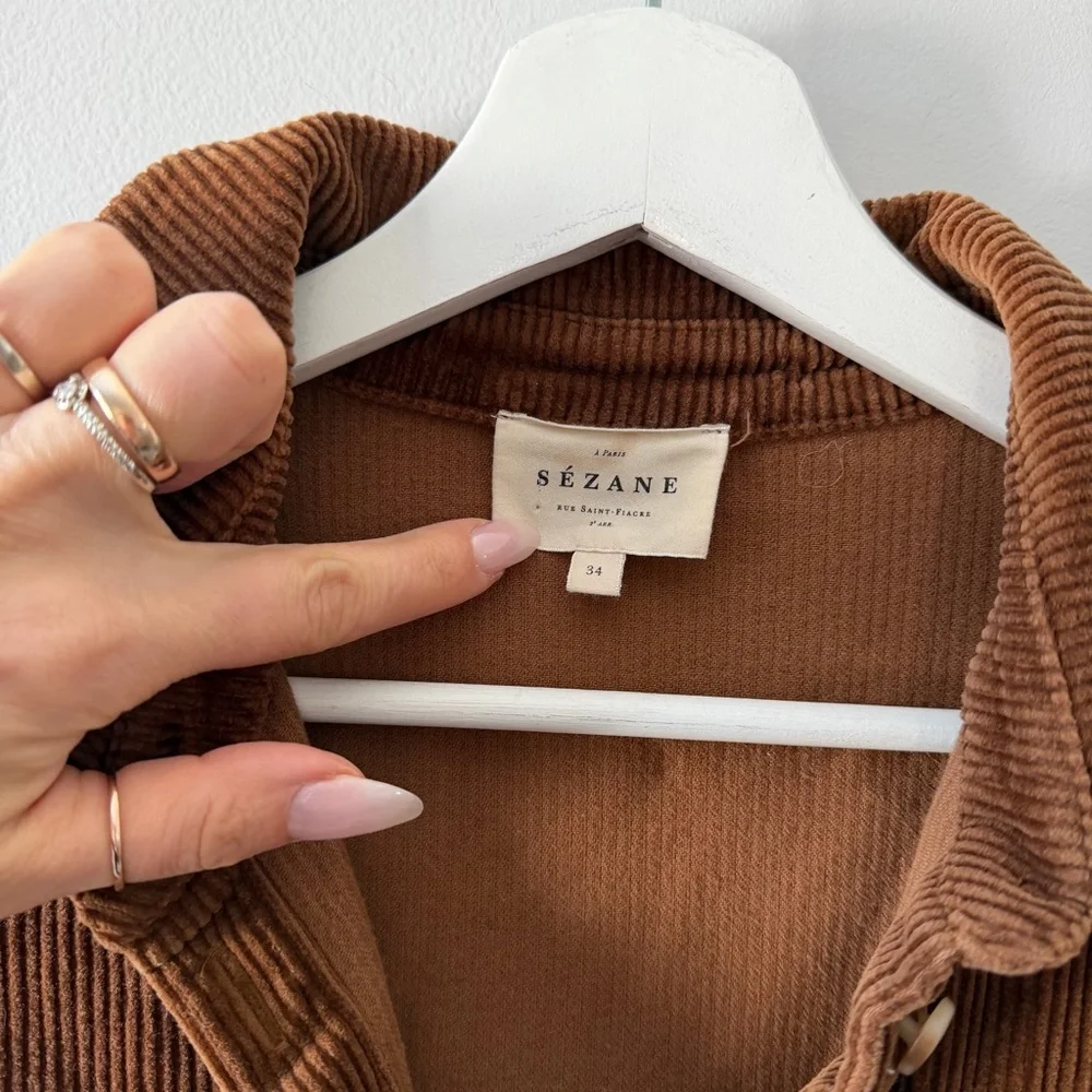 Sezane Sadie Dress Caramel - Picture 6 of 8